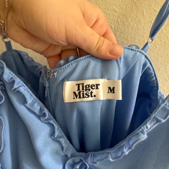 Tiger Mist Light Blue Ruffled Dress - Picture 2 of 3